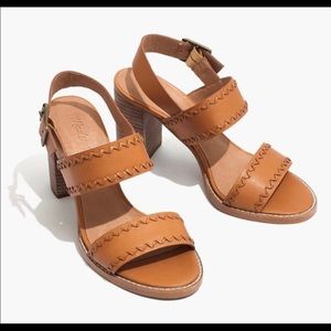 Madewell Angie whipstitch sandal 7.5 EUC!!